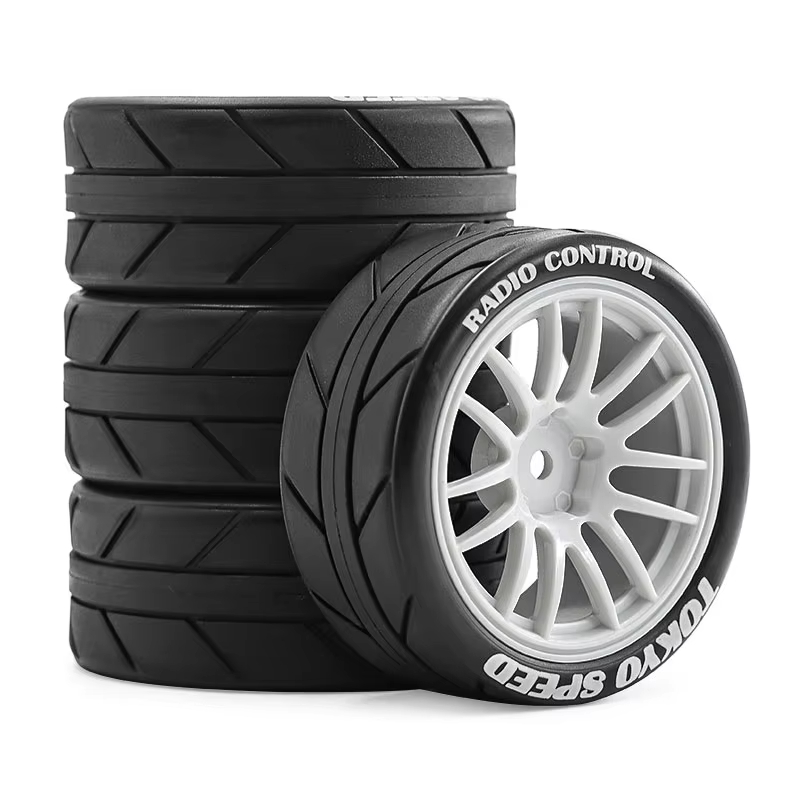Conjunto de 4 Pneus e Rodas pa - Tamiya Model Rc Car avaliação e preço