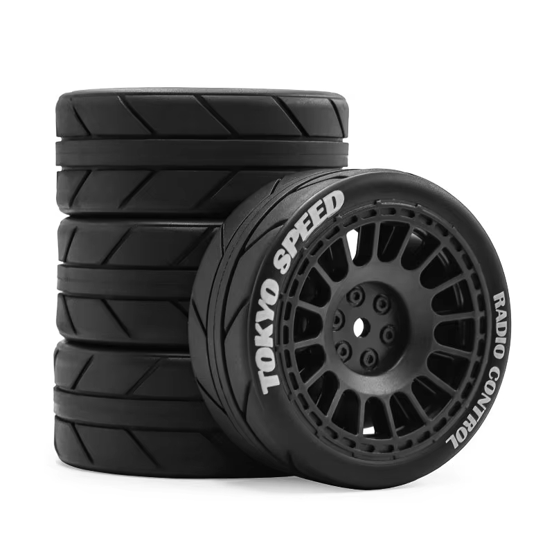 Conjunto de 4 Pneus e Rodas pa - Tamiya Model Rc Car avaliação e preço